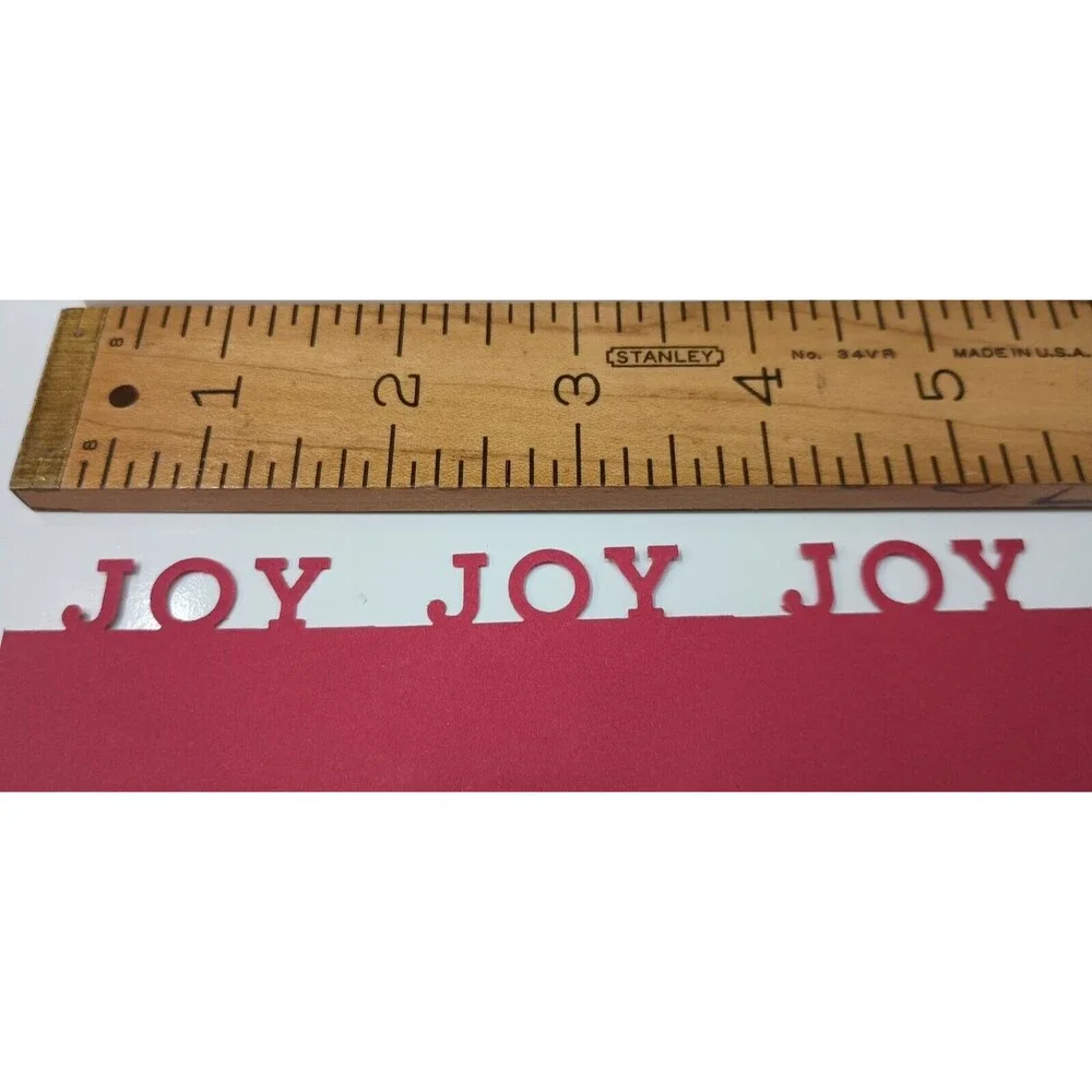 Martha Stewart JOY Folding Wing Edge Punch Holiday Cards Christmas Scrapbooking